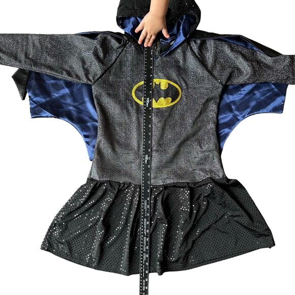 Rubie's Bat Girl Hoodie Costume w attached hood/Cap girls size Small/medium - Picture 4 of 5